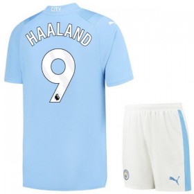 Goedkope Manchester City 2023-24 Haaland 9 Kids Thuistenue